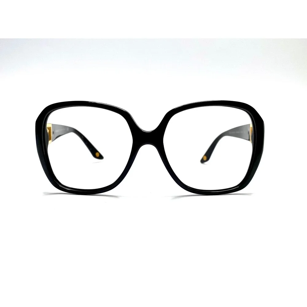 Versace MOD 4242-B Black Gold Medusa Crystal Square Eyeglasses 57-16-135